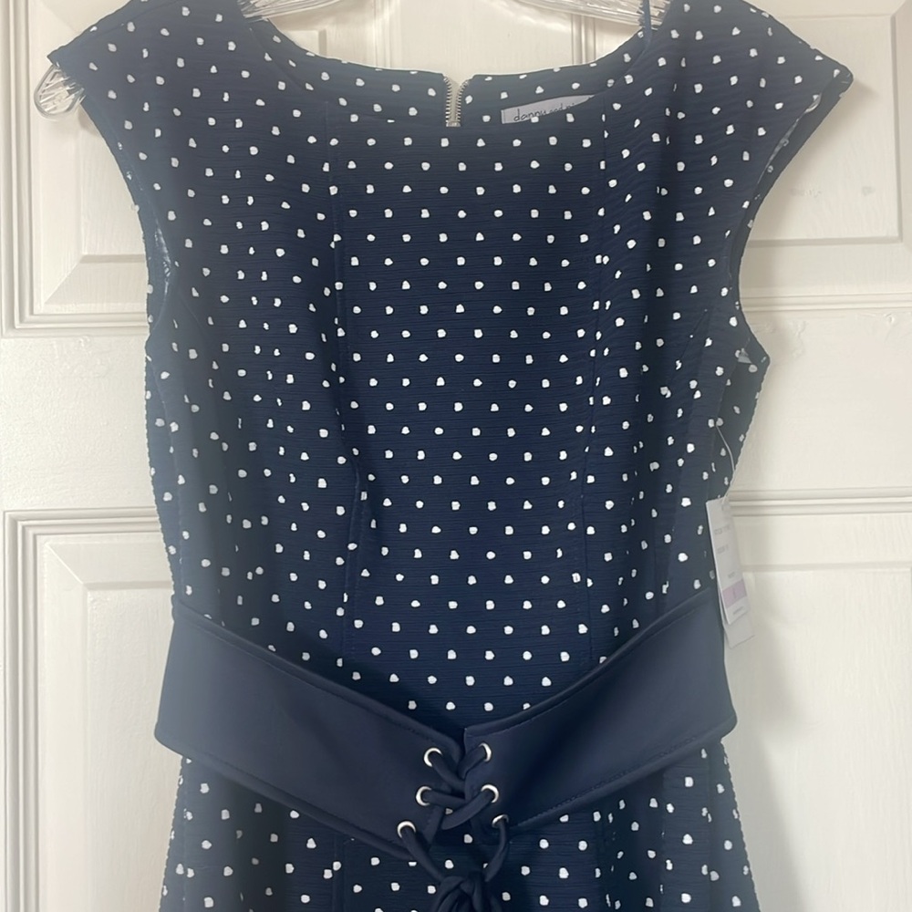 NWT Danny and Nicole A line polka dot dress - Picture 2 of 5